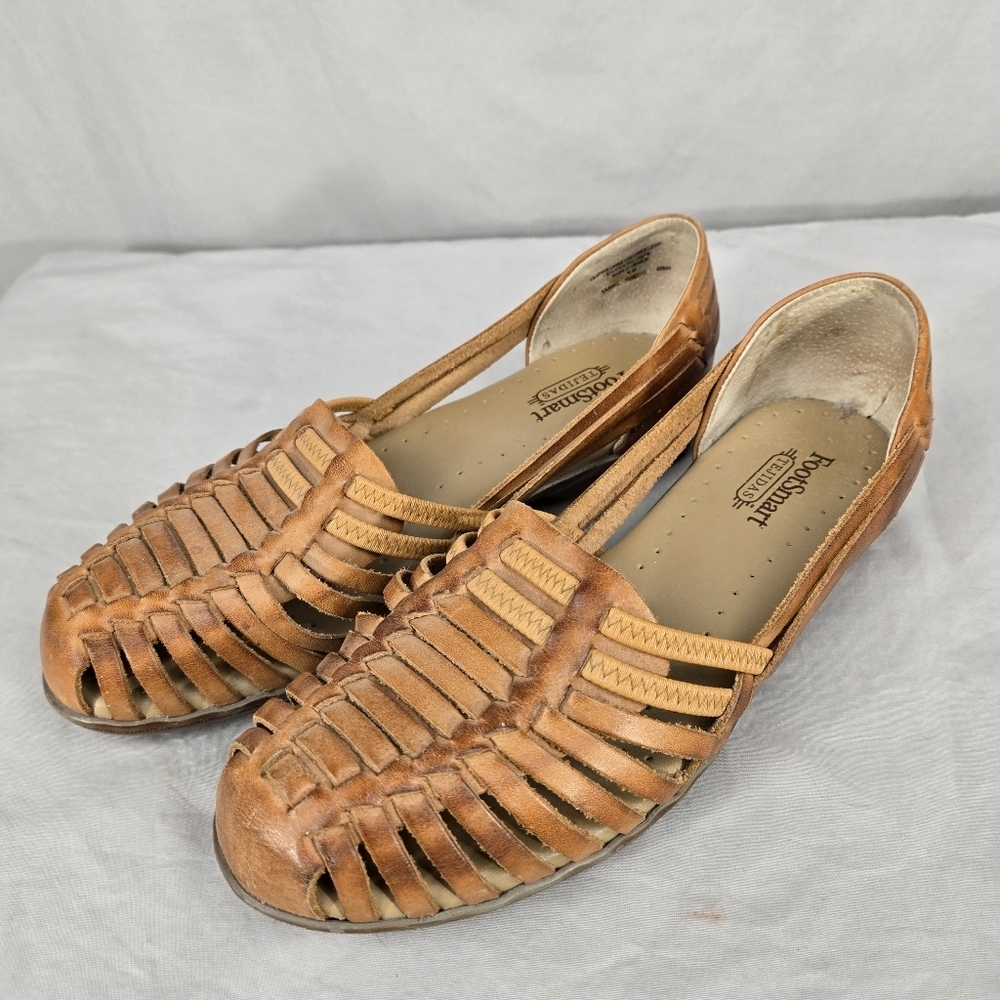 Footsmart Tejidas Tampa Women's Slip On Shoes Leather Brown Size 9 M COMFY